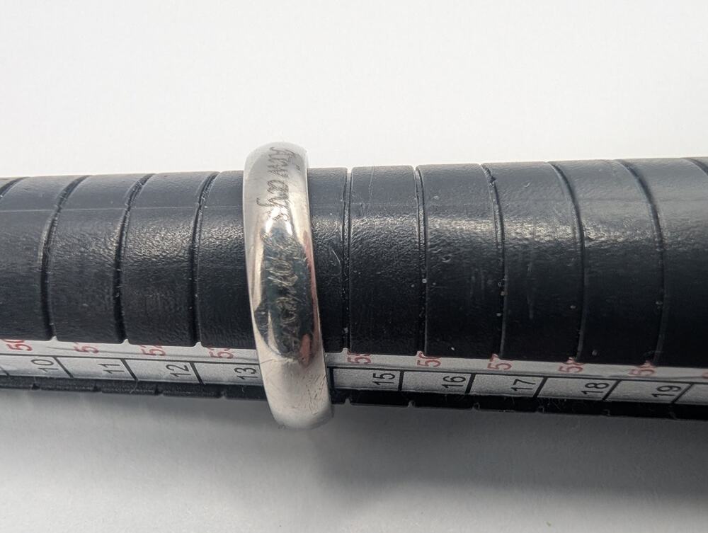 Engraved "Always Forever" & "Ninja Attack Kisses" Band Ring Size 7 Fashion